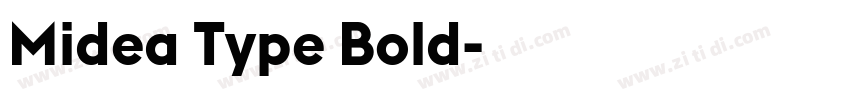 Midea Type Bold字体转换
